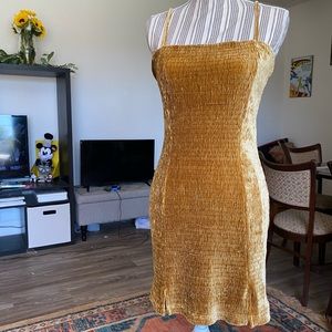 Mustard Yellow Bodycon Dress